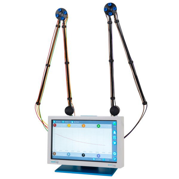 Medicap Précise 8008 Multi Channel tcpO2 Monitor With 8 tcpO2 Probes