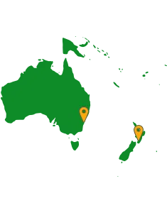 Moor Instruments Distribution Map - Australasia