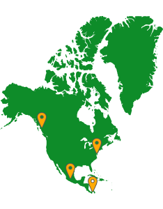 Moor Instruments Distribution Map - North America