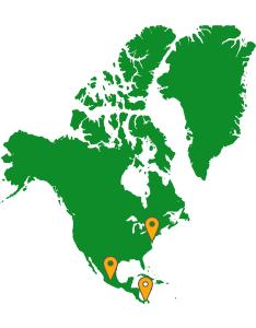 Moor Instruments Distribution Map - North America
